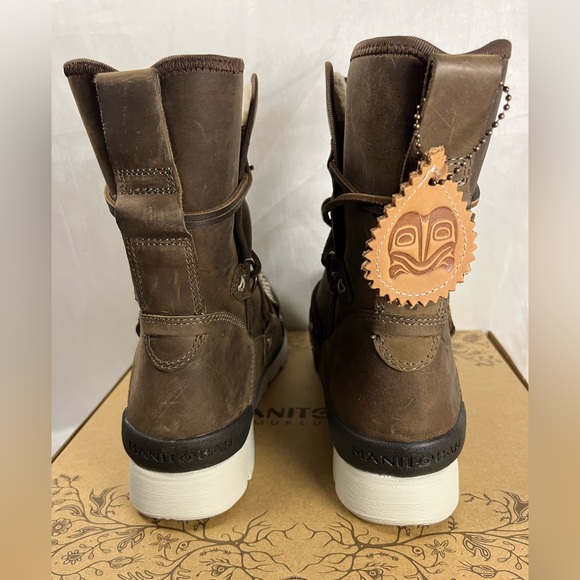 Manitobah WP Pacific Half Winter Leather Boot Fossil. 6.5 FITS SMALL as Size 5. - Picture 2 of 15